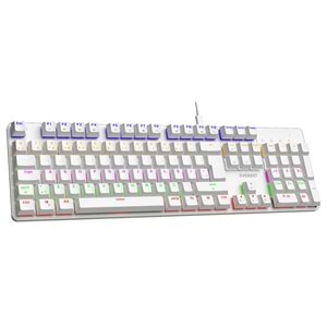 Everest KB-MK1 Lumos Beyaz USB Rainbow Aydınlatmalı Red Switch Full Anti-Ghosting Mekanik Gaming Oyuncu Klavye
