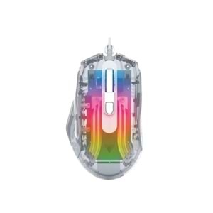 Jedel GM-1400 7200 Dpı Şeffaf Rgb Işıklı Gaming Oyuncu Mouse
