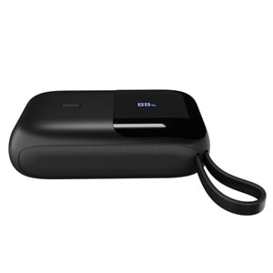 S-link P109M 10000mAh PD20W+QC18W+HSC22.5W Siyah LCD Taşınabilir Pil Şarj Cihazı Powerbank