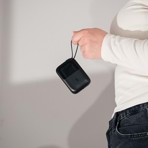 S-link P109M 10000mAh PD20W+QC18W+HSC22.5W Siyah LCD Taşınabilir Pil Şarj Cihazı Powerbank