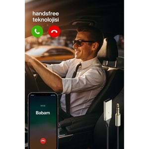 CONCORD BT-17 Kablosuz Aux Bluetooth 5.3 Araç Kiti Telefon Müzik Dinleme Tak Çalıştır