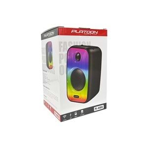 PLATOON PL-4466 SD/USB/BLUETOOTH IŞIKLI RGB MÜZİK KUTUSU