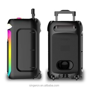 PLATOON PL-4659 SD/USB/FM 12inc KUMANDALI MİKROFONLU BLUETOOTH RGB IŞIKLI MÜZİK KUTUSU ABS-12101