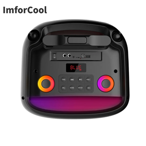 PLATOON PL-4659 SD/USB/FM 12inc KUMANDALI MİKROFONLU BLUETOOTH RGB IŞIKLI MÜZİK KUTUSU ABS-12101