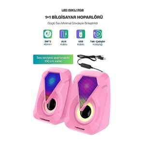 Sprange SR-PN785 2.0 3W*2 USB + 3.5mm 5V Hoparlör