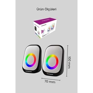 Sprange SR-PN786 2.0 3W*2 USB + 3.5mm 5V Hoparlör