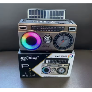TELSAN PX-723BTS GÜNEŞ PANELLİ BLUETOOTH+SD TF KART+ USB+ FM RADYO+FENER ÖZELLİKLİ ŞARJLI HOPARLÖR PL-4705