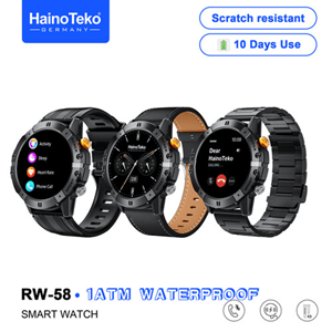 Telsan HainoTeko RW-58 Amoled Ekran Akıllı Saat 3 Kordon 1 ATM Su Geçirmez 10 Gün Kullanım