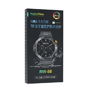 Telsan HainoTeko RW-58 Amoled Ekran Akıllı Saat 3 Kordon 1 ATM Su Geçirmez 10 Gün Kullanım