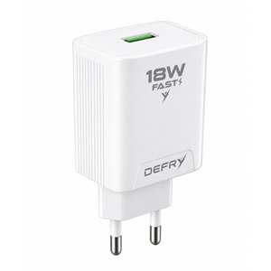 DEFRY DF-18T QUİCK 3.0 HIZLI ŞARJ 18W 3A USB TO TYPE-C ŞARJ ALETİ TAKIM