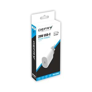 DEFRY DF-20LT TYPE-C TO LIGHTNING HIZLI ŞARJ 20W PD 3.0 FAST ŞARJ ALETİ TAKIM