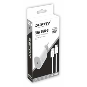 DEFRY DF-35TT TYPE-C TO TYPE-C HIZLI ŞARJ GAN FAST 35W PD 3.0 FAST ŞARJ ALETİ TAKIM