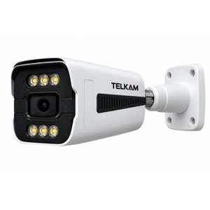 TELKAM TK-404 GECE RENKLİ GÖRÜŞ 6 WARM LED 4MP BULLET POE IP SESLİ FULL HD GÜVENLİK KAMERASI