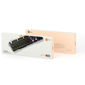 LECOO KB123 USB Kablolu Makro Tuşlu Rainbow Efektli Mekanik Hisli Membran Gaming Türkçe Q Siyah Klavye