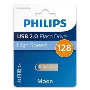 PHILIPS FM12FD160B/00 USB 2.0 128GB Moon Klasik Gümüş Flash Bellek