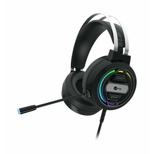 LECOO HT401 Kulak Üstü USB2.0 RGB LED Aydınlatmalı Kablolu Gaming Kulaklık Siyah