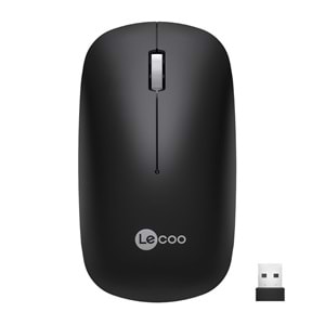 LECOO WS214 Kablosuz 1200DPI 3 Tuşlu Optik Mouse Siyah