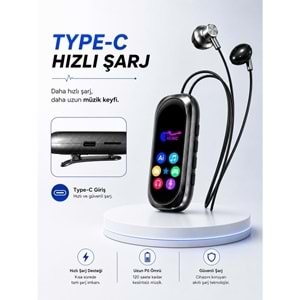 SPRANGE SR-T13 Bluetooth 5.4 / TF Kart Destekli Dijital Ekranlı Kulaklık