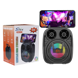 TELSAN ZQS1373 USB/TF/AUX Bluetooth Işıklı Hoparlör 3 İnç Yüksek Ses Kalitesi Müzik Kutusu PL-4809