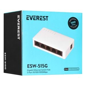 Everest ESW-515G 5 Port 10/100/1000Mbps Gigabit Ethernet Switch Hub