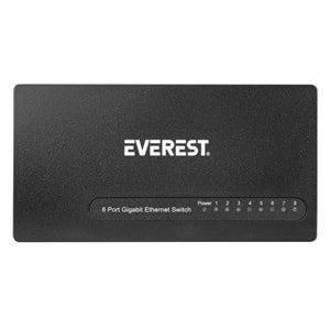 Everest ESW-808 8 Port 1000Mbps RTL8370N Gigabit Ethernet Switch Hub