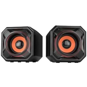 Mikado MD-177 2.0 5W * 2 Siyah Super Bass USB Speaker Hoparlör