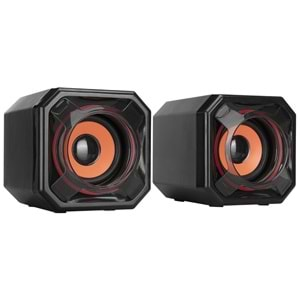 Mikado MD-177 2.0 5W * 2 Siyah Super Bass USB Speaker Hoparlör