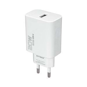 Hytech HY-XT60T 20W Quick 3.0 Type USB-C Beyaz Kablo + Ev Şarj Adaptör