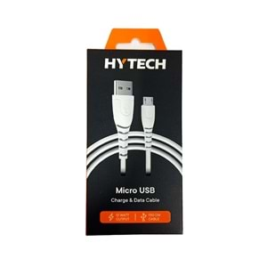 Hytech HY-XTK10 2.4A Micro Usb 1m Beyaz Hızlı Şarj Kablosu