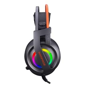 Rampage RM-X7 TORNADO Siyah CMEDIA 100B Chipset USB RGB Led Efektli Oyuncu Mikrofonlu Kulaklık