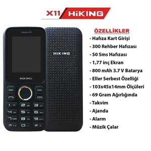 Hiking X11 Tuşlu Cep Telefonu (Hiking Türkiye Garantili)