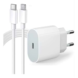 İPHONE 20W USB-C TO LİGHTNİNG ŞARJ ALETİ TAKIM