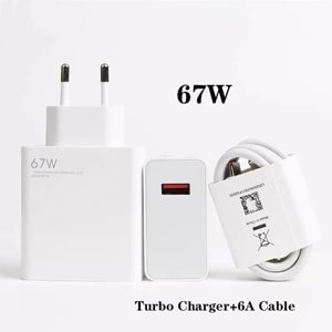 67W 6A TURBO FAST CHARGE USB TO TYPE-C ŞARJ ALETİ