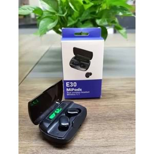 E30 MiPods 5.3 Bluetooth Dijital Led Göstergeli Powerbankli Tüm Samsung Modellerle Uyumlu