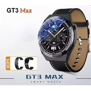 GT3 Max Porsche Design Metal/Deri Kordon NFC/Siri/Takip Özellikli Premium Akıllı Saat