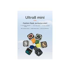 Ultra8 Mini Akıllı Saat Kadınlar İçin Özel Üretim 41mm 1.7 inç Spor Smartwatch Ultra serisi 8 Mini