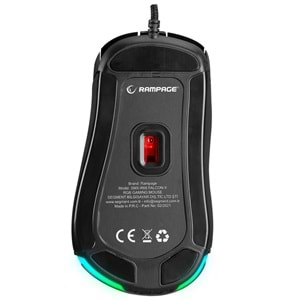 Rampage SMX-R68 FALCON-X Usb Siyah 800-6400 dpi RGB Ledli Gaming Oyuncu Mouse