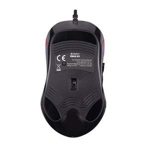 Everest RAGE-X3 Usb Siyah 7 Tuşlu Ledli 6400 dpi Gaming Oyuncu Mouse