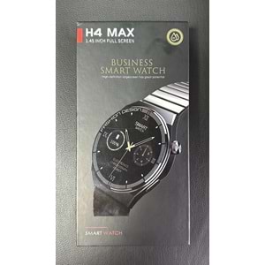 H4 Max Business Smart Watch Orijinal Nfc 1.45 Inç Ekran 3 Kordon Hediyeli