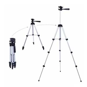 Telsan 3110 Su Terazili 102CM Tripod Profesyonel Fotoğraf Kamera Tripot Telefon Tutucu