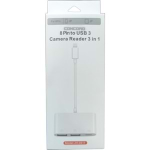 CONCORD JH-0511 LİGHTNİNG TO 2X USB ŞARJ ÇEVİRİCİ