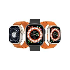 Telsan H11 Ultra Plus 49MM Full Hd Ekran Kordon Kilitli Bluetooth Arama Destekli Watch 8 Ultra Akıllı Saat (3 kordon)