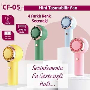 CONCORD CF-05 Taşınabilir Şarjlı 500mAh 3-5W Usb Masaüstü Fan Usb Vantilatör