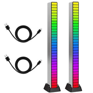 TELSAN TLS-056 RGB LED LAMBA SESE DUYARLI RGB LIGHTING USB FUNCTION