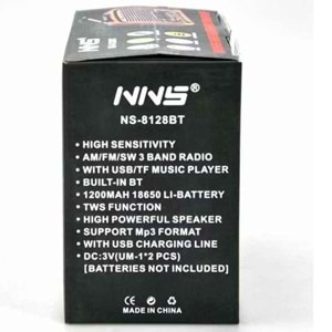 TELSAN NS-8128BT USB/SD/FM/BLUETOOTH NOSTALJİ GÜÇLÜ SİNYAL MÜZİK KUTUSU