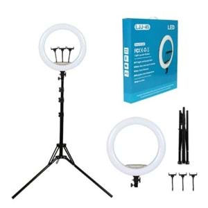 TELSAN LJJ-45 Led Uzaktan Kumanda 3 Telefon Tutucu 45CM 18İNÇ 210CM Youtuber Tiktok Çekim Telefon Tutucu Renkli Ring Light Makyaj Işığı Tripod