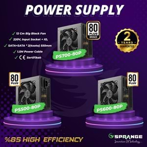 SPRANGE PS600-80P POWER SUPPLY BRONZE 600W 80 PLUS POWER SUPPLY