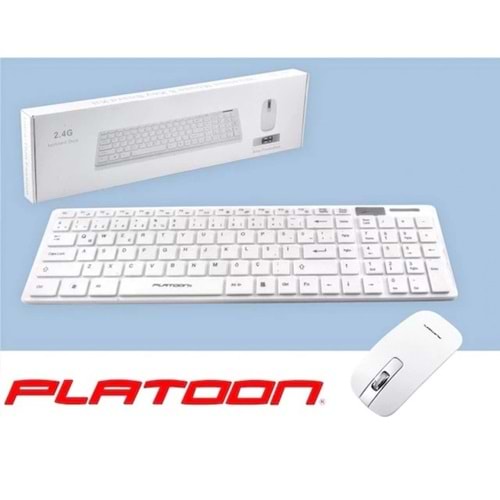 Platoon PL-374 Slim Kablosuz Q Klavye + Mouse Set