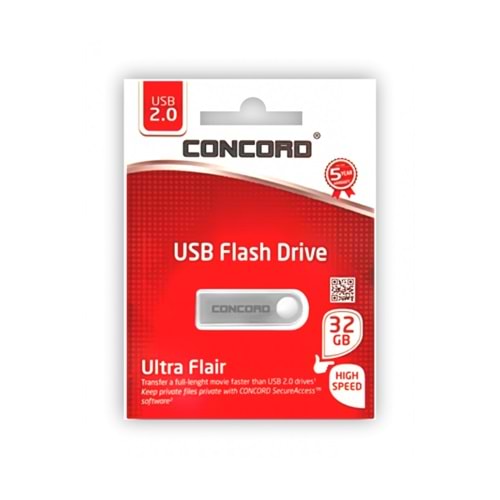CONCORD C-U32 32GB USB 2.0 METAL ULTRA FLAİR FLASH BELLEK