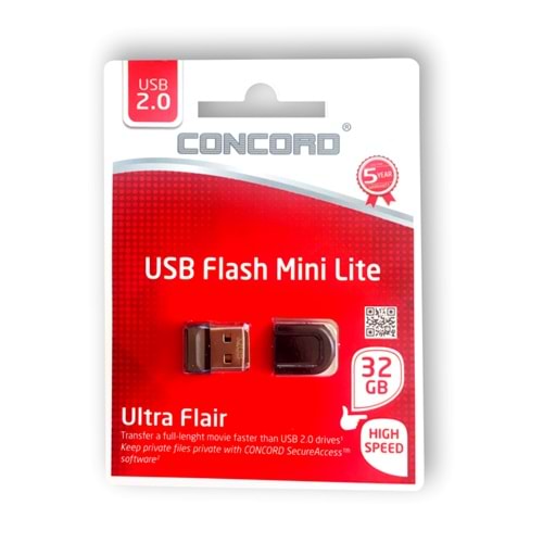 Concord C-UML32 32GB USB 2.0 Mini Lite Flash Bellek